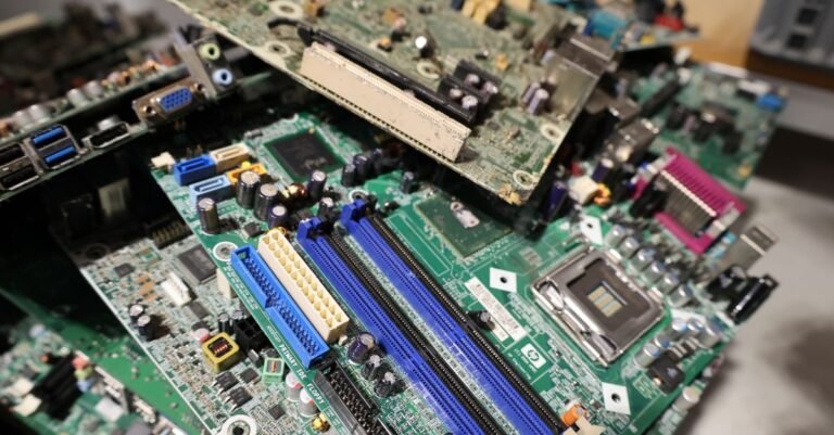 Abgabe alter Elektrogeraete an einer Sammelstelle