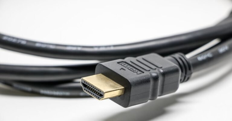 HDMI Kabel an einem Fernseher