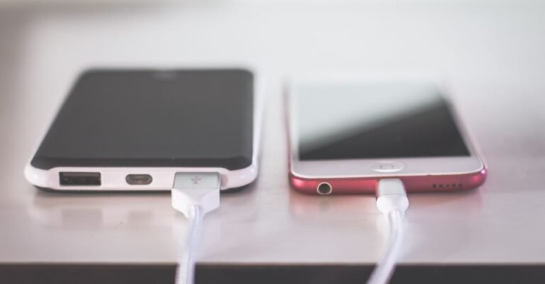 Smartphone mit Akku-Anzeige